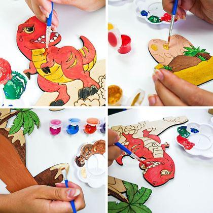 Imaginea din Kit pentru realizarea unei imagini 3D  -  dinozauri