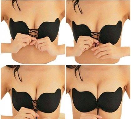 Imaginea din Sutien push-up autoadeziv - mărime D negru