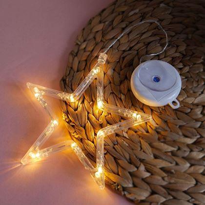 Imaginea din Decoratiune fereastra cu LED de Craciun - stea