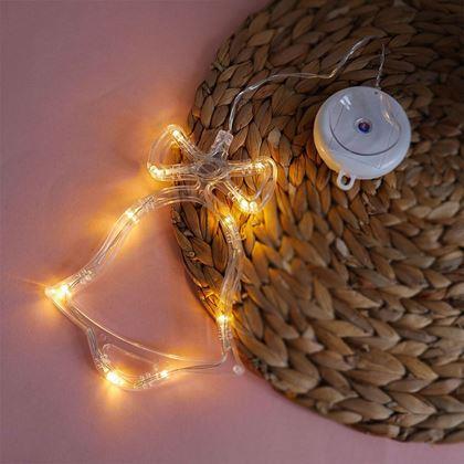 Imaginea din Decoratiune fereastra cu LED de Craciun - clopot
