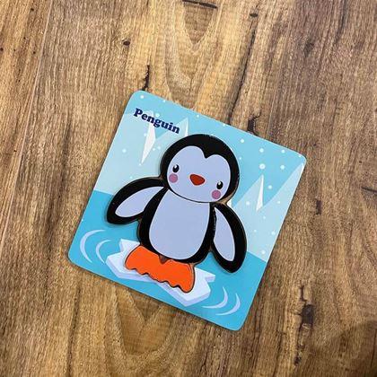 Imaginea din Puzzle din lemn pentru cei mici  -  pinguinul