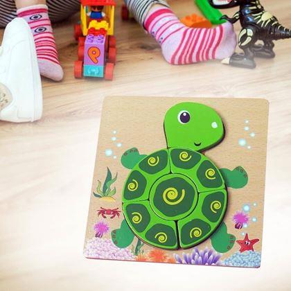 Imaginea din Puzzle din lemn pentru cei mici  -  broasca țestoasă