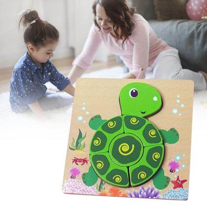 Imaginea din Puzzle din lemn pentru cei mici  -  broasca țestoasă