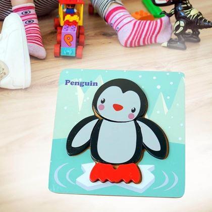 Imaginea din Puzzle din lemn pentru cei mici  -  pinguinul