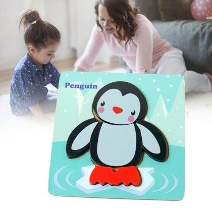 Imaginea din Puzzle din lemn pentru cei mici  -  pinguinul