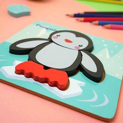Imaginea din Puzzle din lemn pentru cei mici  -  pinguinul