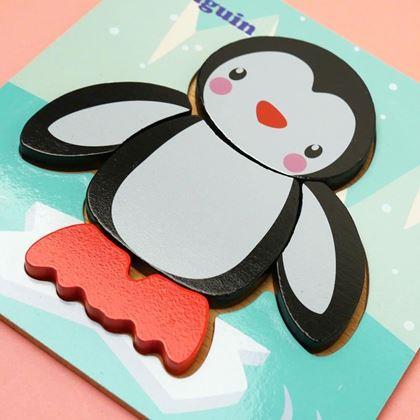 Imaginea din Puzzle din lemn pentru cei mici  -  pinguinul