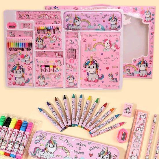 Imaginea din Set de articole școlare pentru copii 35 buc  -  unicorns