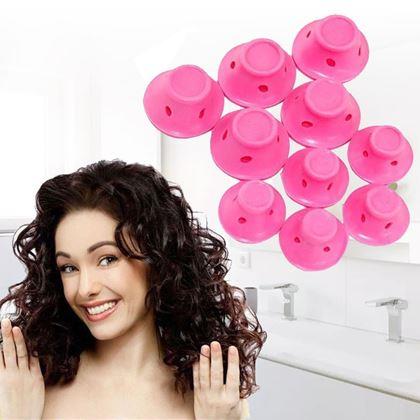 Imaginea din Bigudiuri din silicon - roz