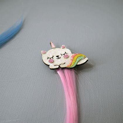 Imaginea din Extensie de păr pentru copii cu agrafă  -  unicorn