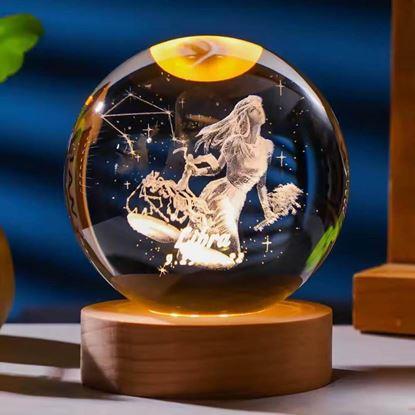 Imaginea Glob luminos LED semn zodiacal 