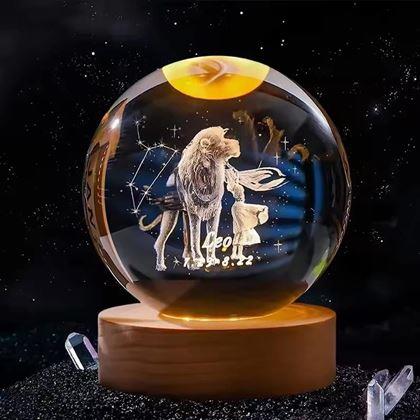 Imaginea din Glob luminos LED semn zodiacal  -  Leu