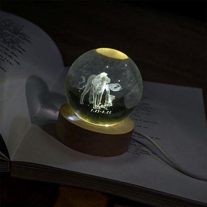 Imaginea din Glob luminos LED semn zodiacal  -  Leu