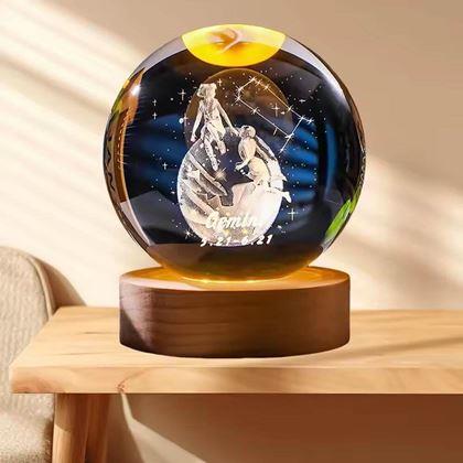 Imaginea din Glob luminos LED semn zodiacal  -  Gemeni