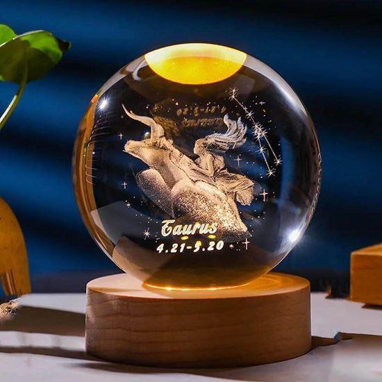 Imaginea din Glob luminos LED semn zodiacal  -  Taur