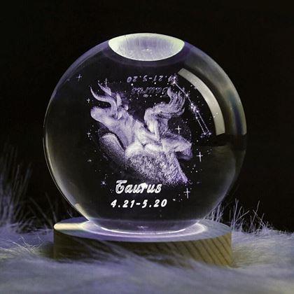 Imaginea din Glob luminos LED semn zodiacal  -  Taur