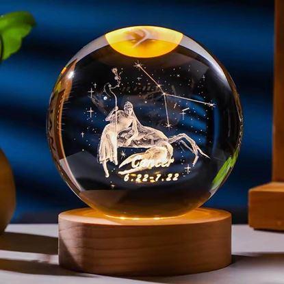 Imaginea Glob luminos LED semn zodiacal 