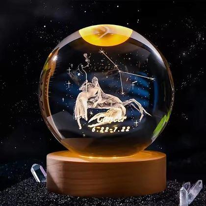 Imaginea din Glob luminos LED semn zodiacal  -  Rac