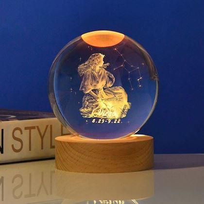 Imaginea din Glob luminos LED semn zodiacal  -  Fecioară