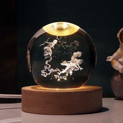 Imaginea din Glob luminos LED semn zodiacal  -  Pești