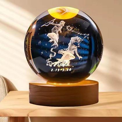 Imaginea din Glob luminos LED semn zodiacal  -  Pești