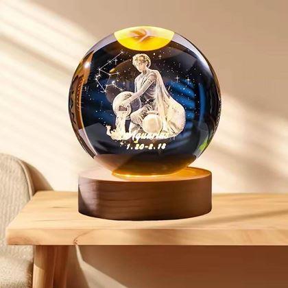 Imaginea din Glob luminos LED semn zodiacal  -  Vărsător