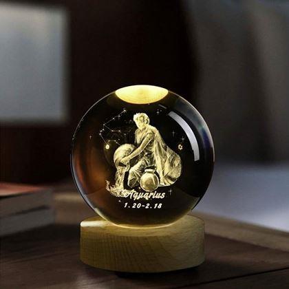 Imaginea din Glob luminos LED semn zodiacal  -  Vărsător