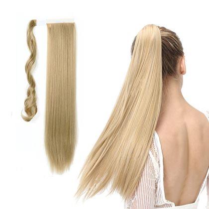 Imaginea din Părulet extensie tip coadă de cal - blond natural