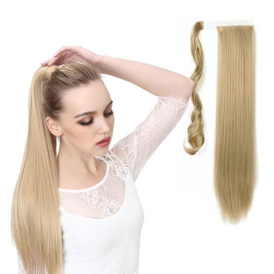 Imaginea din Părulet extensie tip coadă de cal - blond natural
