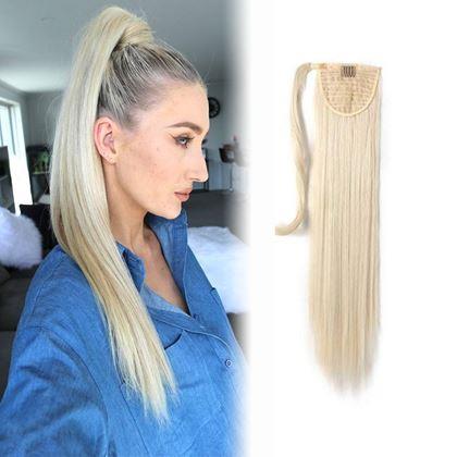 Imaginea din Părulet extensie tip coadă de cal - blond deschis