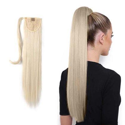 Imaginea din Părulet extensie tip coadă de cal - blond deschis