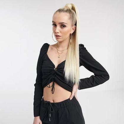 Imaginea din Părulet extensie tip coadă de cal - blond deschis