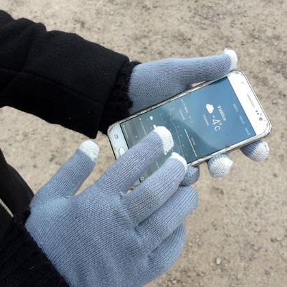 Imaginea din Mănuși pentru smartphone-uri - gri