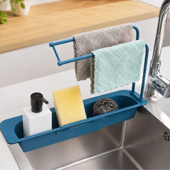 Imaginea din Raft ajustabil pentru chiuvetă - albastru
