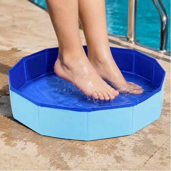 Imaginea din Piscină pliabilă pentru clătirea picioarelor lângă piscină