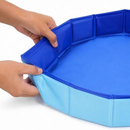 Imaginea Piscină pliabilă pentru clătirea picioarelor lângă piscină