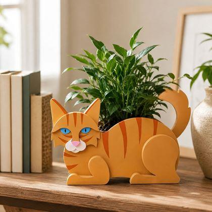 Imaginea din Husă decorativă pentru ghiveci – pisicuță