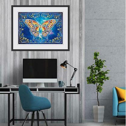 Imaginea din Pictură cu diamante fosforescentă  -  fluture