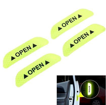 Imaginea din Autocolante reflectorizante pentru autoturisme 4 buc  -  galben