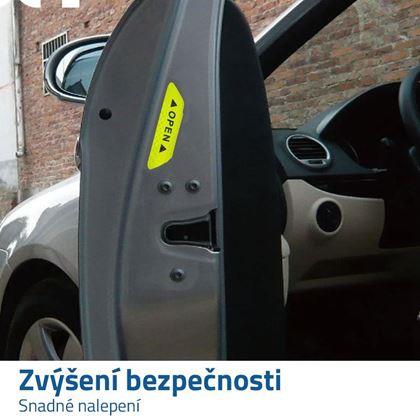 Imaginea din Autocolante reflectorizante pentru autoturisme 4 buc  -  galben