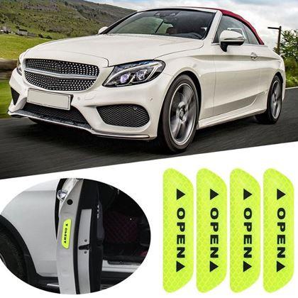 Imaginea din Autocolante reflectorizante pentru autoturisme 4 buc  -  galben