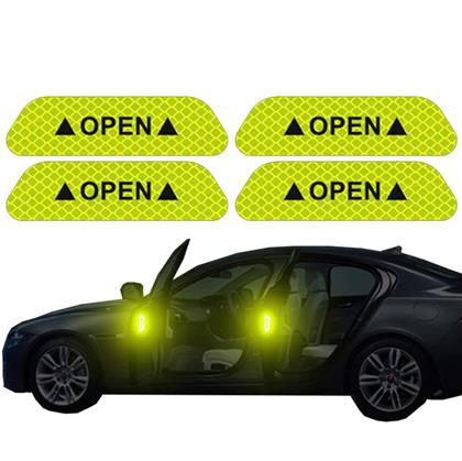 Imaginea din Autocolante reflectorizante pentru autoturisme 4 buc  -  galben
