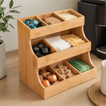 Imaginea din Organizator de ceai din lemn