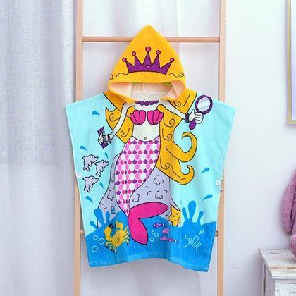 Imaginea din Prosoape de baie poncho pentru copii  -  sirena