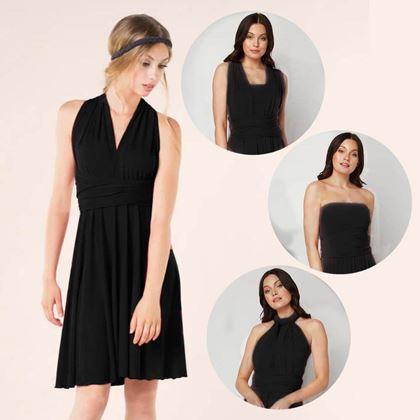 Imaginea din Rochie scurtă universală  -  neagră