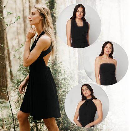 Imaginea din Rochie scurtă universală  -  neagră