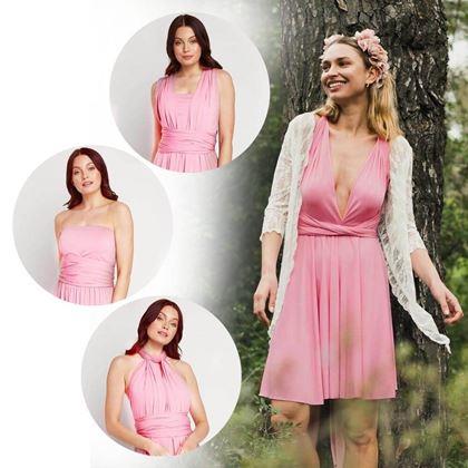 Imaginea din Rochie scurtă universală  -  roz