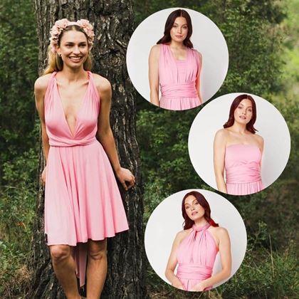 Imaginea din Rochie scurtă universală  -  roz