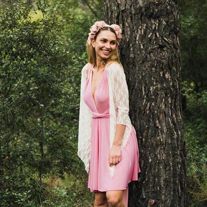 Imaginea din Rochie scurtă universală  -  roz