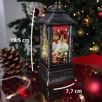 Imaginea din Lanterna de Crăciun cu LED  -  brad